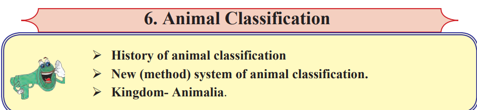 Maharashtra state board Science Solution animal classification